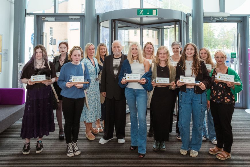 There were opportunities to tour the department, engage with current and past students, view a curated Exhibition of other Secondary students’ fantastic work and it culminated in a Prize Giving Ceremony hosted by guest judge, S4C’s Huw Rees.